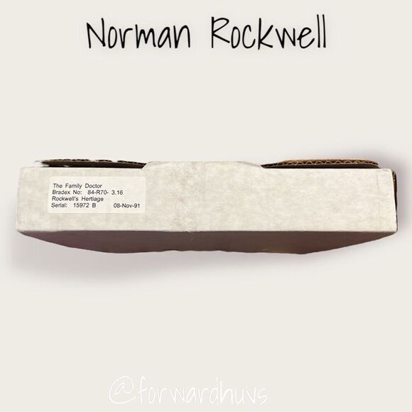 Norman Rockwell Heritage Collection Limited Edition Plate  “The Family Doctor” - Picture 5 of 7